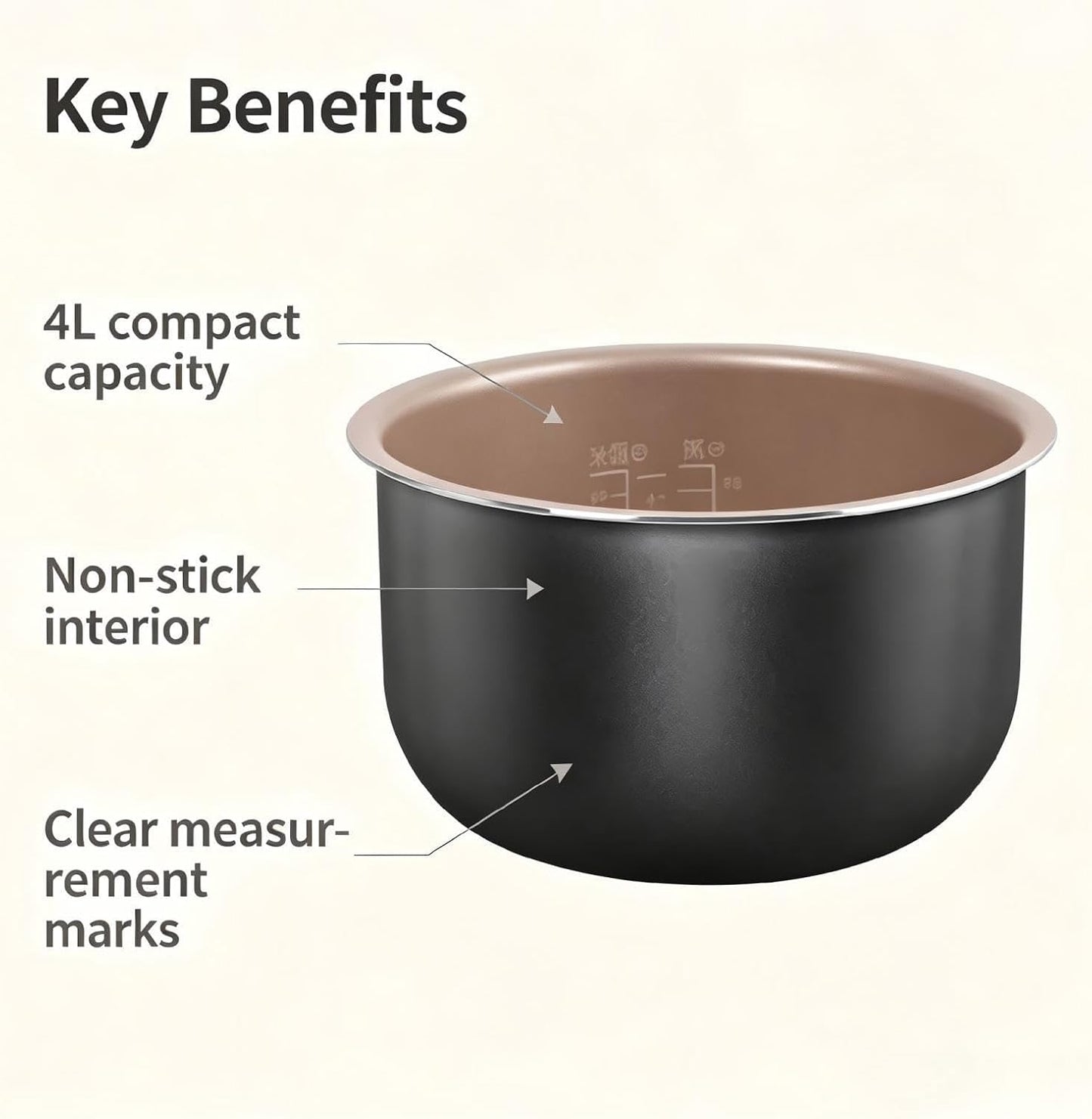 Multi Cooker Replacement Inner Pot Bowl