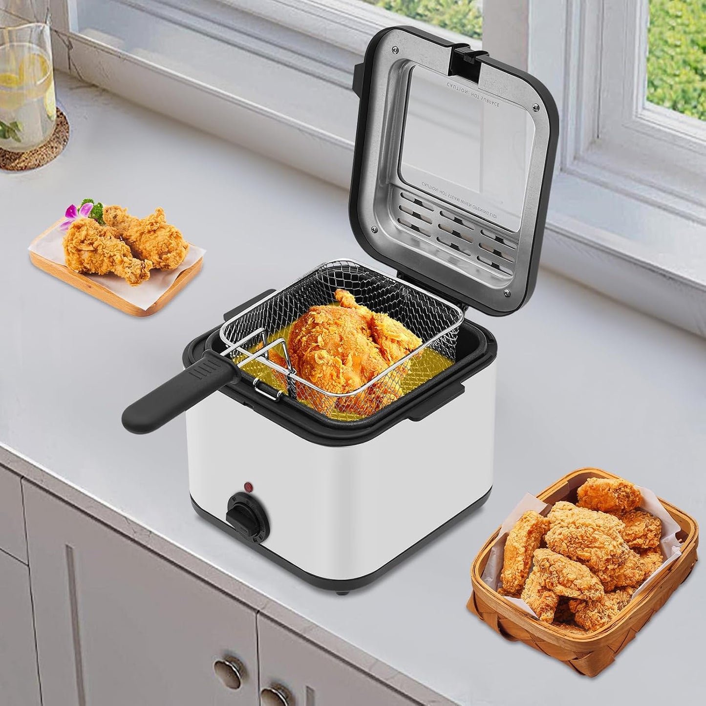 Adjustable Temperature Electric Deep Fryer