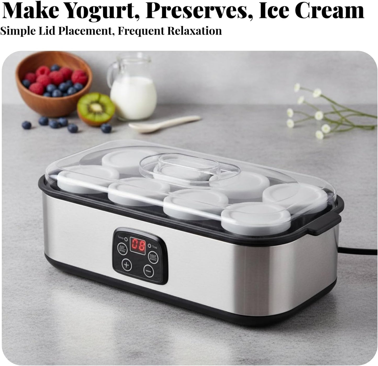 Digital Yogurt Maker for Homemade Healthy Recipes