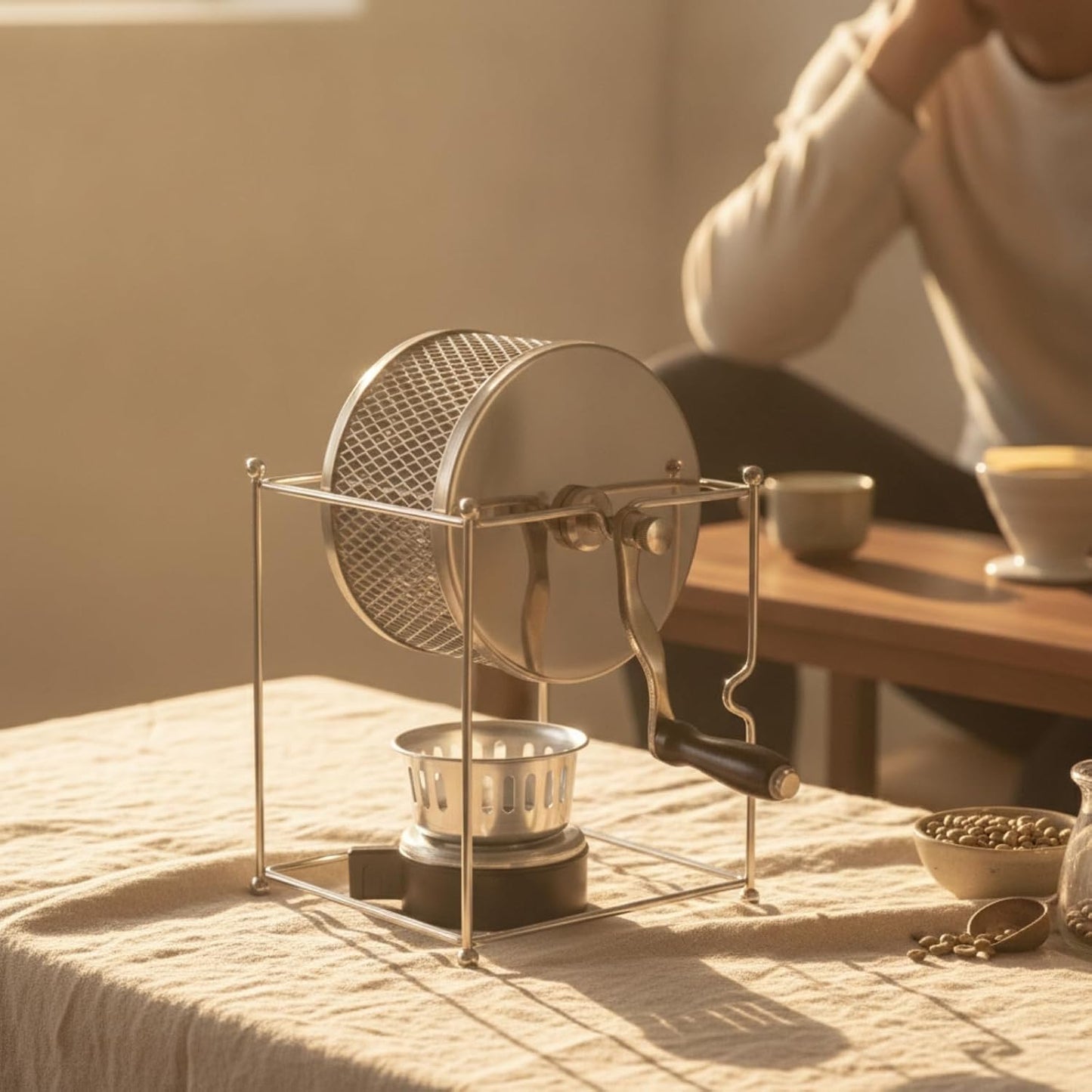 Electric Coffee Bean Roaster for Home Brewing