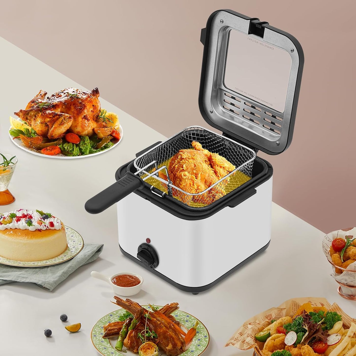 Adjustable Temperature Electric Deep Fryer